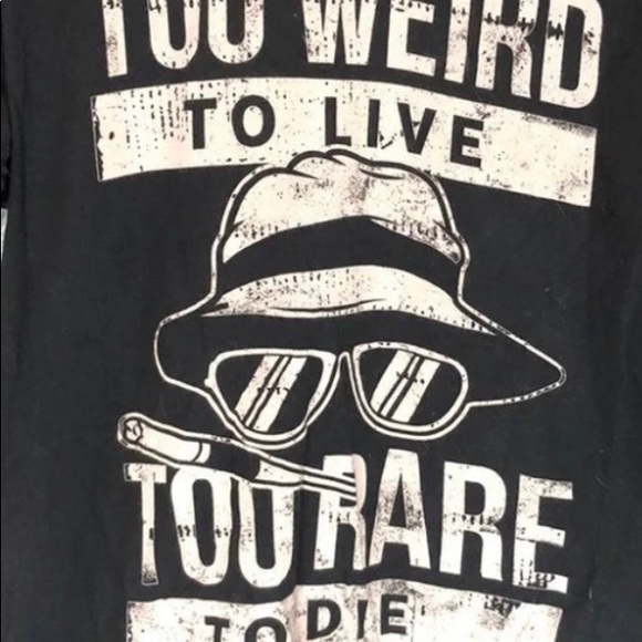 💯 2/$40. Hunter S. Thompson, Too Weird to Live shirt, size - Picture 2 of 3